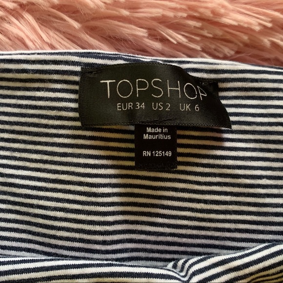 Striped top shop tube top - Picture 2 of 3